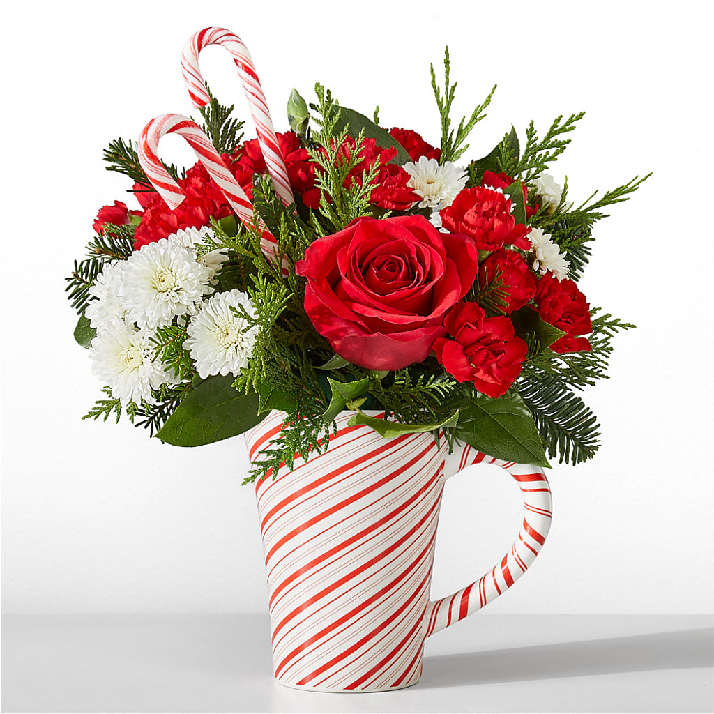 Peppermint Swirl Mug – Floristeria Fabiana, Charlotte NC