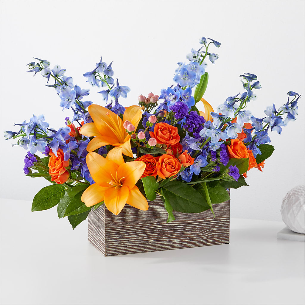 Radiant Citrus Box Bouquet – Floristeria Fabiana, Charlotte NC