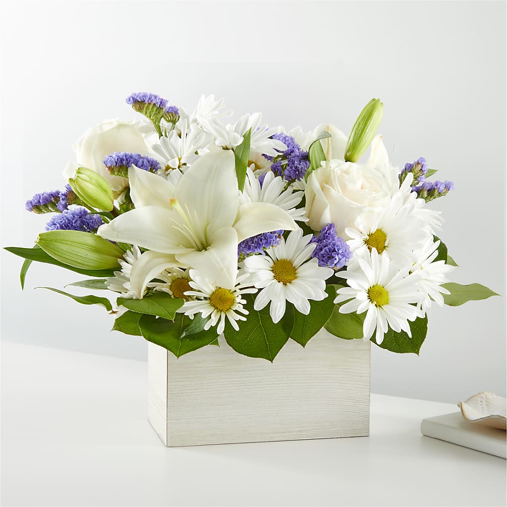 Beyond Blue Box Bouquet – Floristeria Fabiana, Charlotte NC