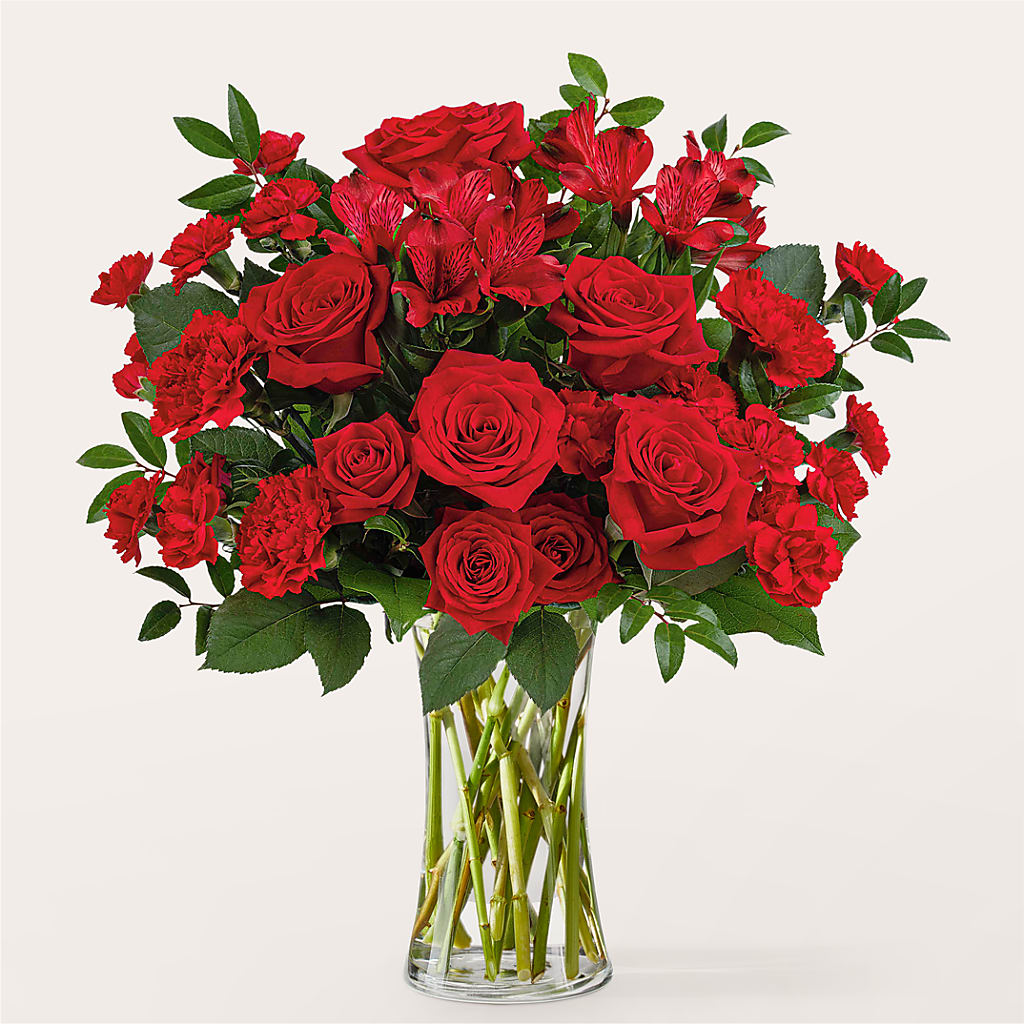 Brilliant Ruby Bouquet – Floristeria Fabiana, Charlotte NC
