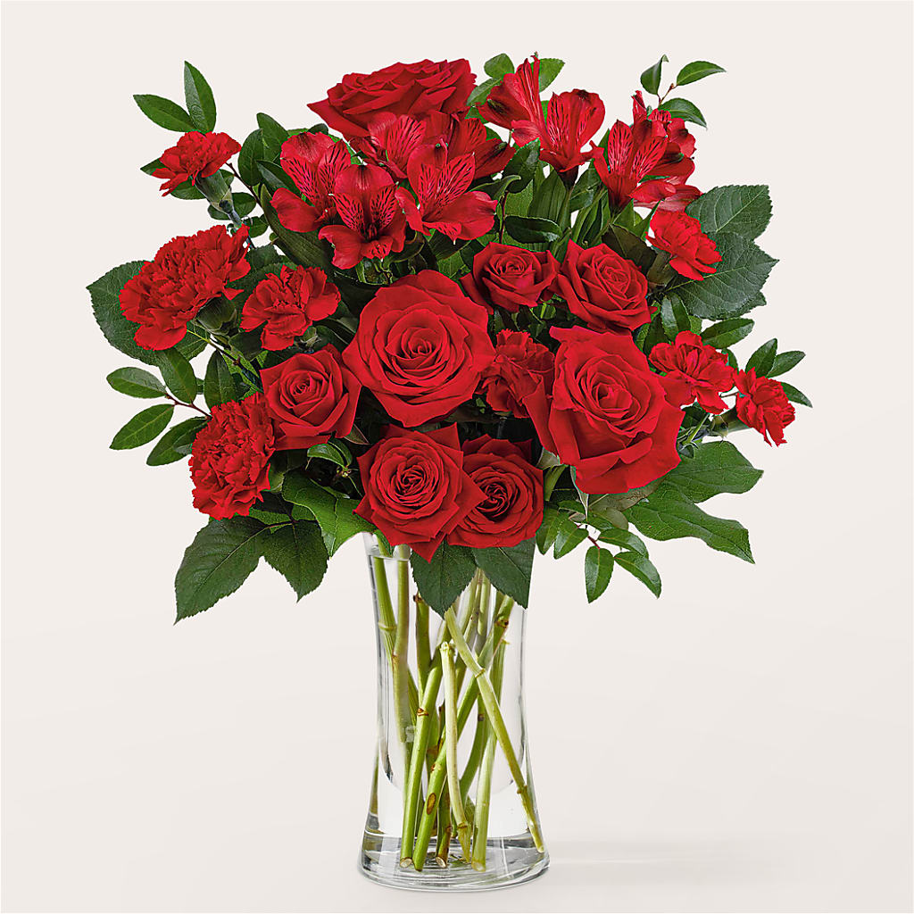 Brilliant Ruby Bouquet – Floristeria Fabiana, Charlotte NC