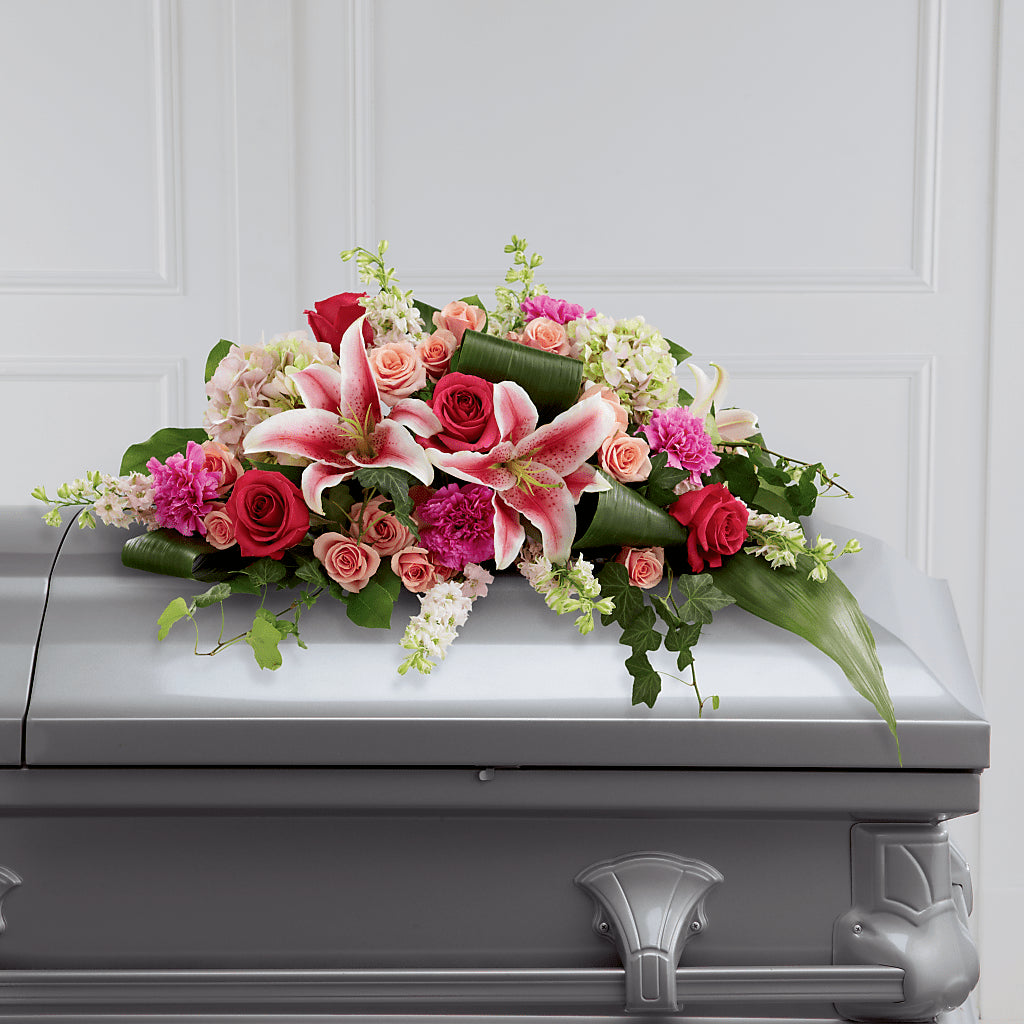 Splendid Grace Casket Spray – Floristeria Fabiana, Charlotte NC