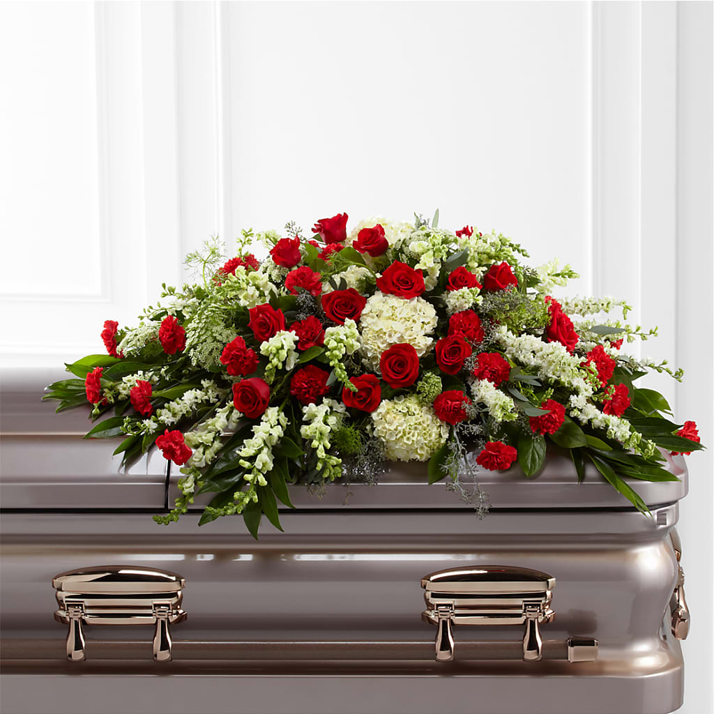 Sincerity Casket Spray – Floristeria Fabiana, Charlotte NC