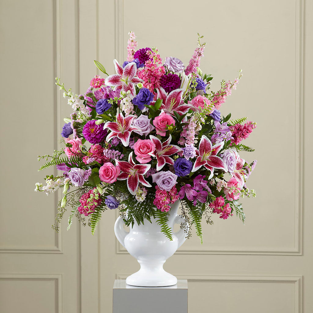 Peaceful Tribute Arrangement – Floristeria Fabiana, Charlotte NC