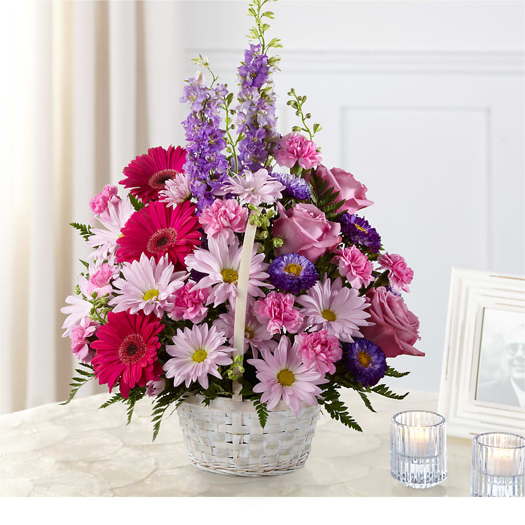 Pastel Peace Basket – Floristeria Fabiana, Charlotte NC