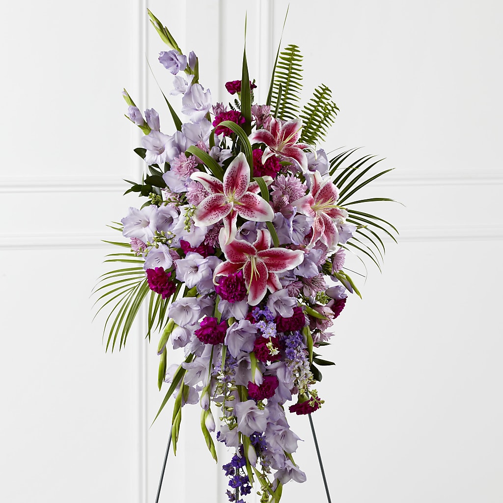 Tender Touch Standing Spray – Floristeria Fabiana, Charlotte NC