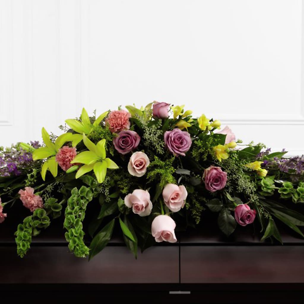 Forever Beloved Casket Spray – Floristeria Fabiana, Charlotte NC