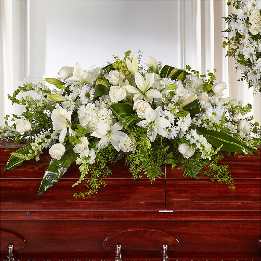 Abundance Casket Spray – Floristeria Fabiana, Charlotte NC
