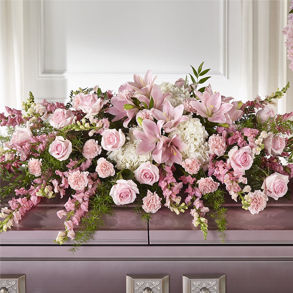 Life & Remembrance Casket Spray – Floristeria Fabiana, Charlotte NC