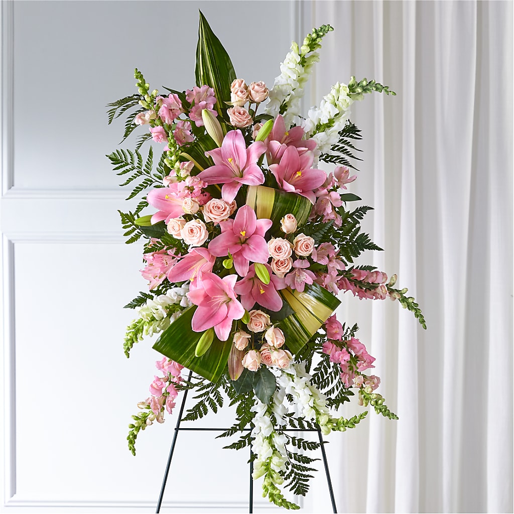 Elegant Embrace Standing Spray – Floristeria Fabiana, Charlotte NC