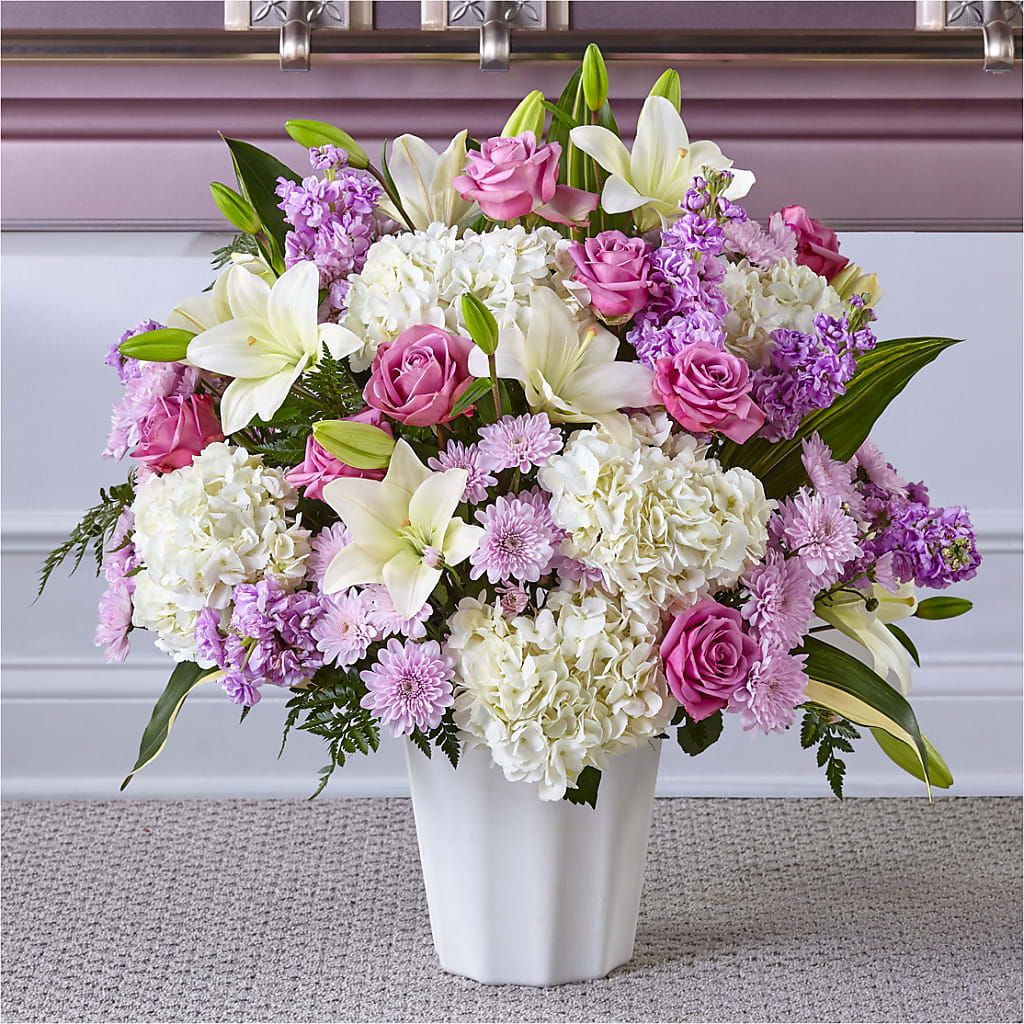 Heaven Sent Floor Basket – Floristeria Fabiana, Charlotte NC