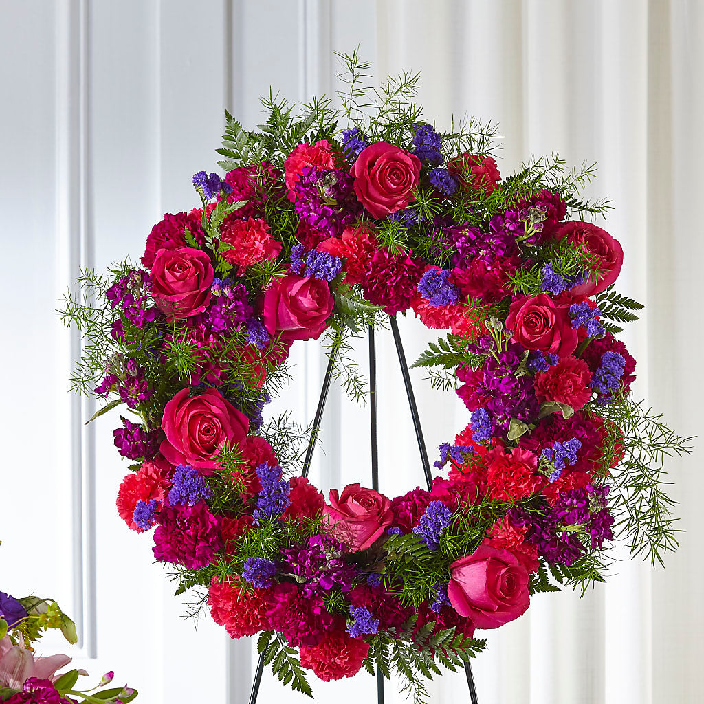 Calming Colors Wreath – Floristeria Fabiana, Charlotte NC