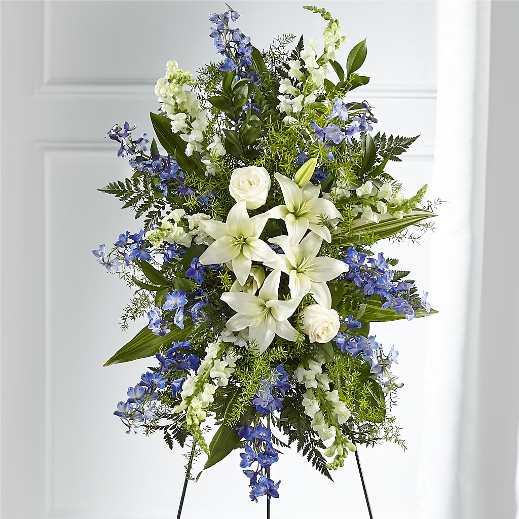 Faithful Friend Standing Spray – Floristeria Fabiana, Charlotte NC