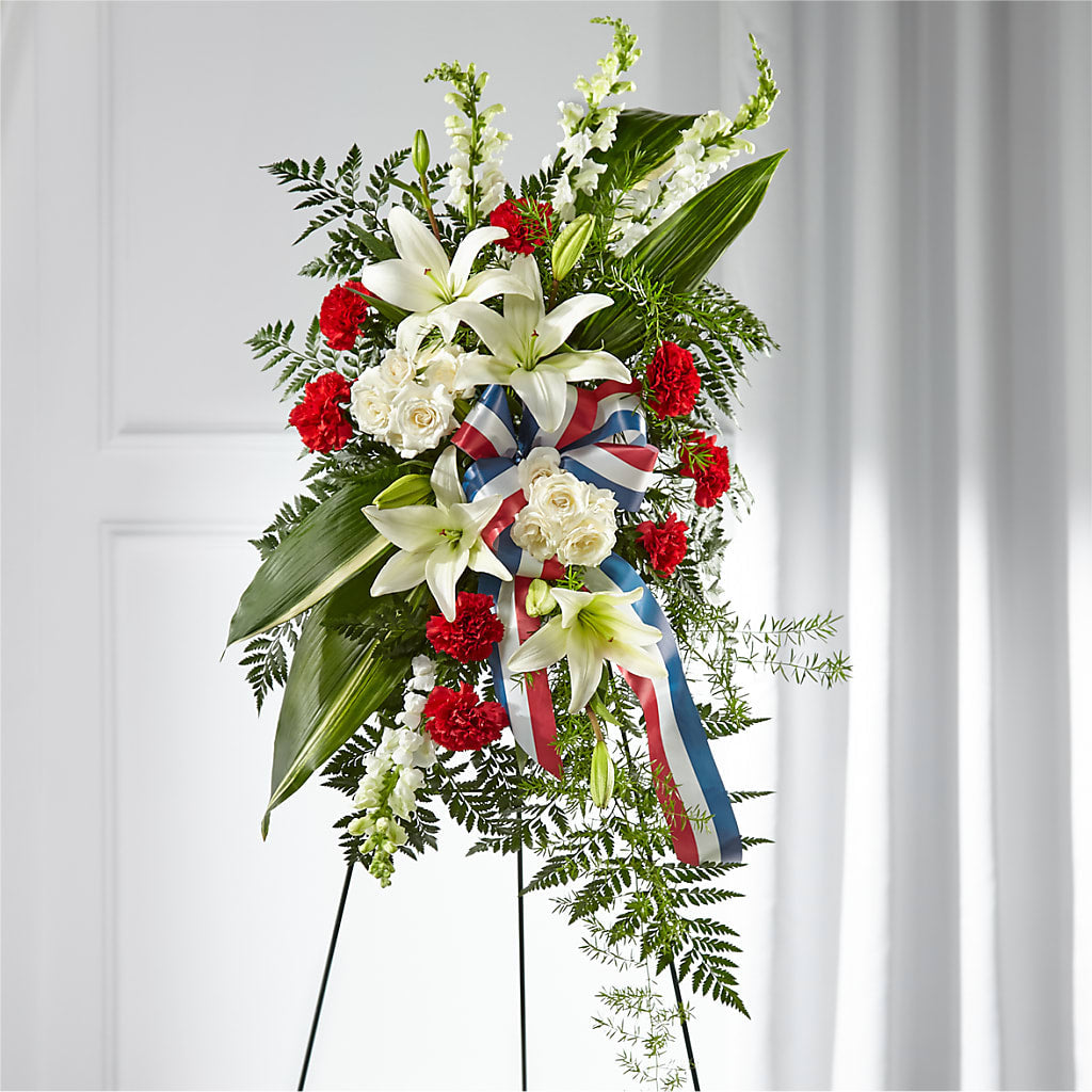 Stars of Life Standing Spray – Floristeria Fabiana, Charlotte NC