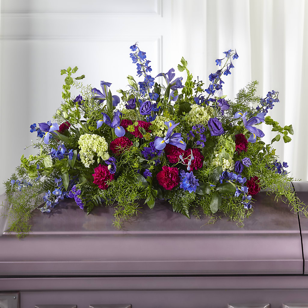 Always Treasured Casket Spray – Floristeria Fabiana, Charlotte NC