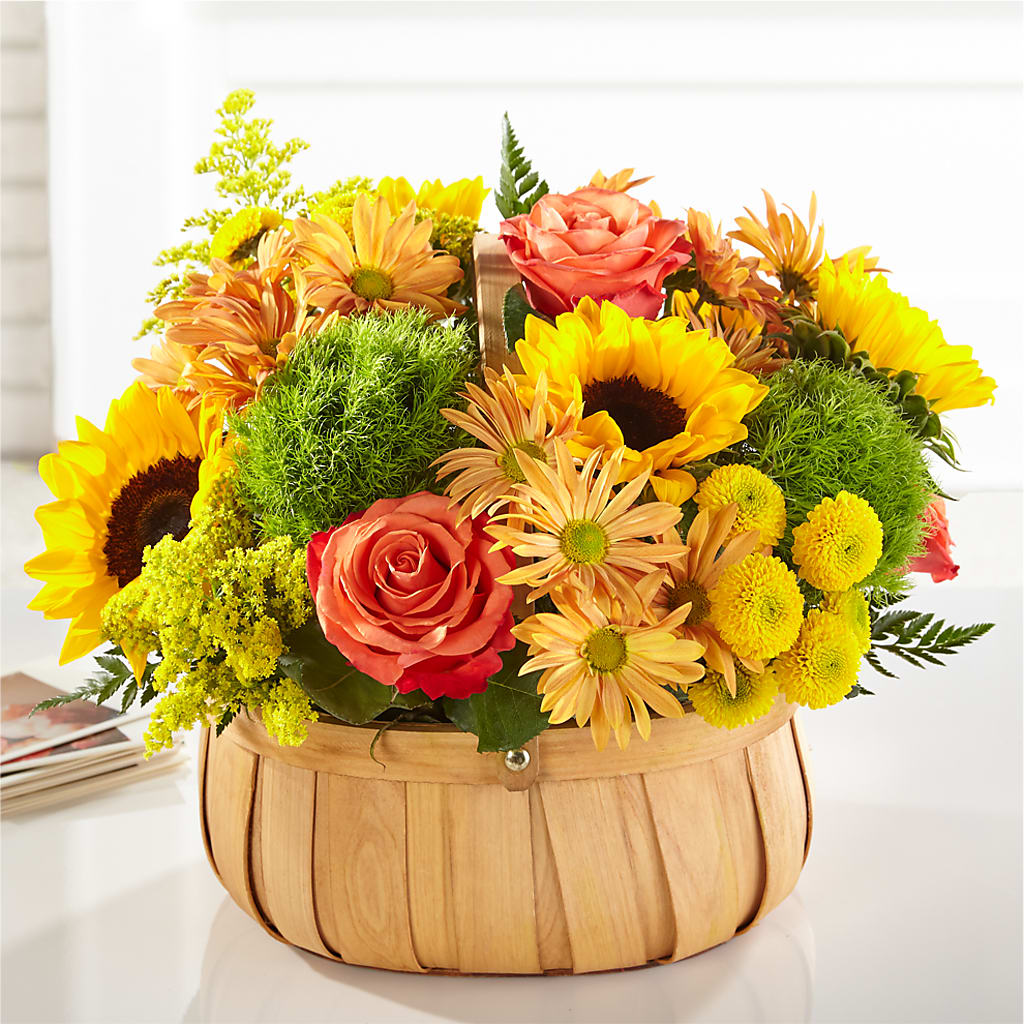 Harvest Sunflower Basket – Floristeria Fabiana, Charlotte NC