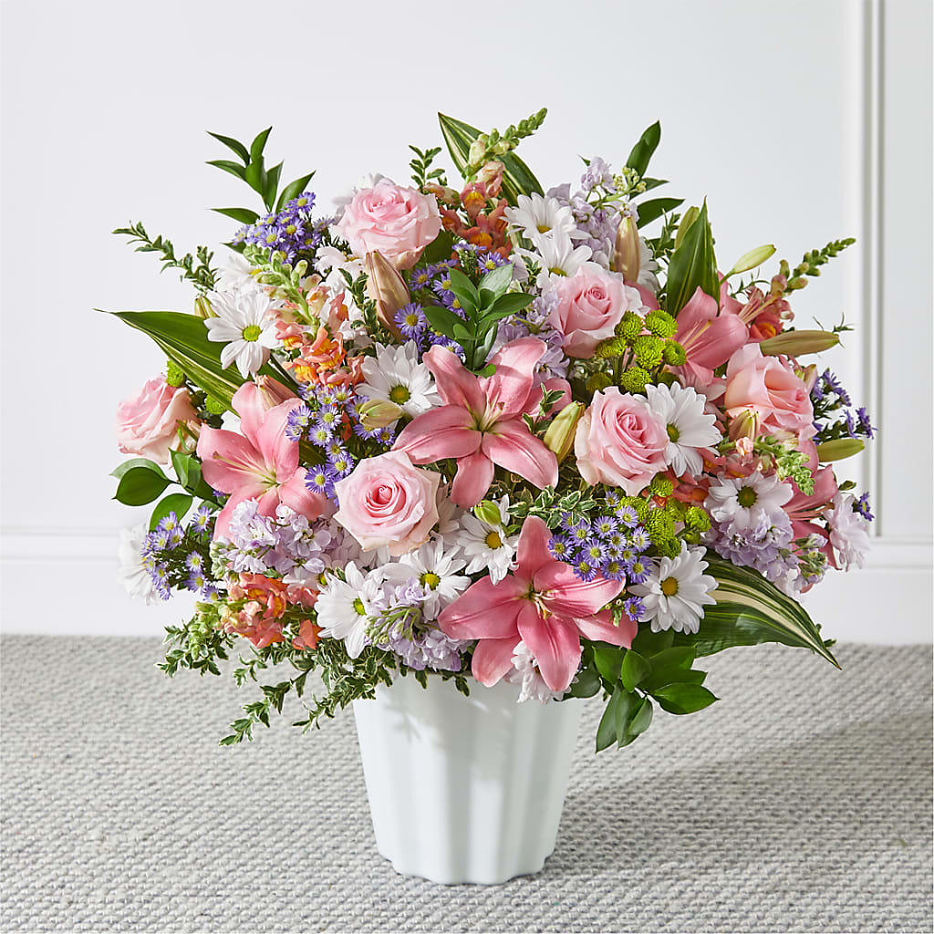 Abundant Compassion Floor Basket – Floristeria Fabiana, Charlotte NC