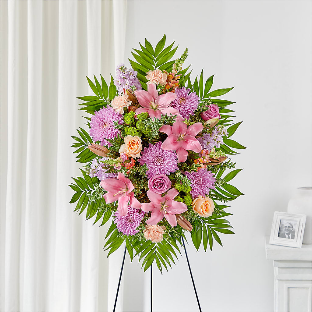 Love & Light Standing Spray – Floristeria Fabiana, Charlotte NC