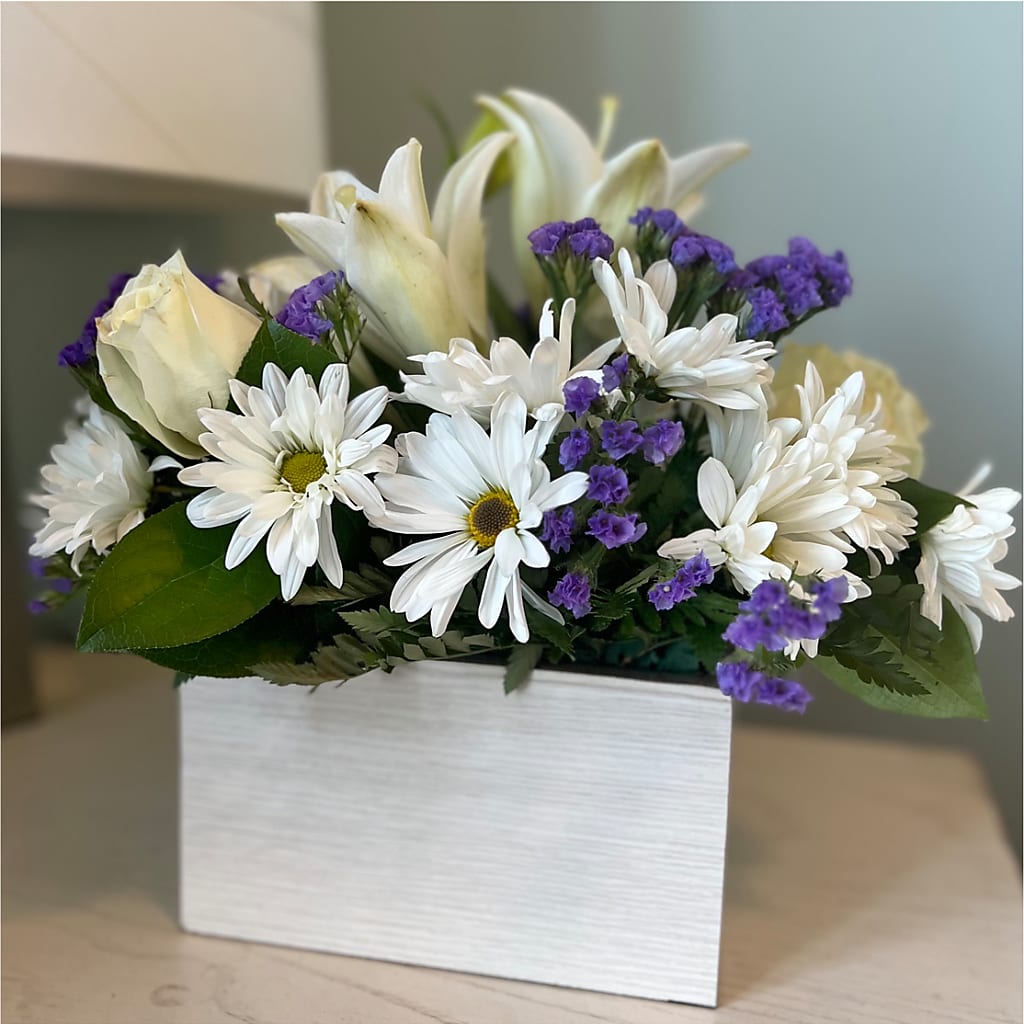 Beyond Blue Box Bouquet –  Floristeria Fabiana, Charlotte NC