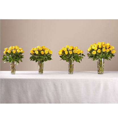 Long Stem Yellow Rose Bouquet –  Floristeria Fabiana, Charlotte NC