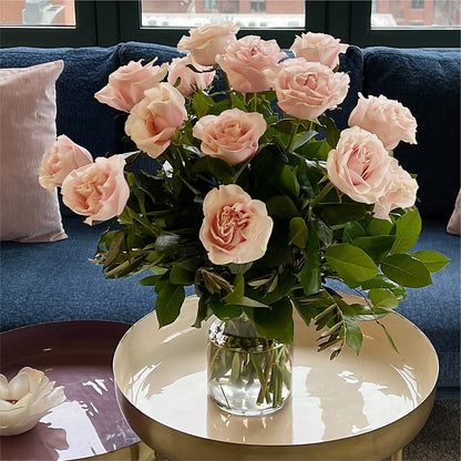 Long Stem Pink Rose Bouquet –  Floristeria Fabiana, Charlotte NC