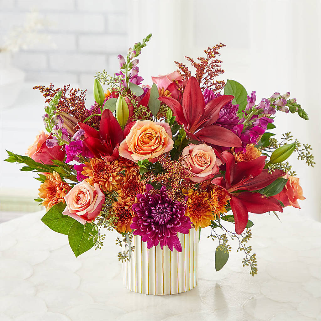 Burgundy Landscape Bouquet –  Floristeria Fabiana, Charlotte NC