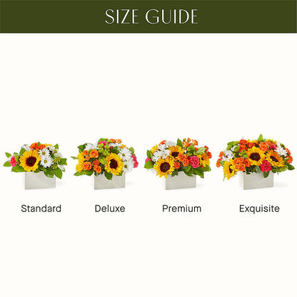 Sun-drenched Blooms Box Bouquet –  Floristeria Fabiana, Charlotte NC