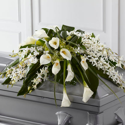 Angel Wings Casket Spray –  Floristeria Fabiana, Charlotte NC