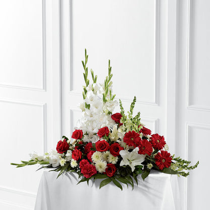 Crimson & White Arrangement –  Floristeria Fabiana, Charlotte NC