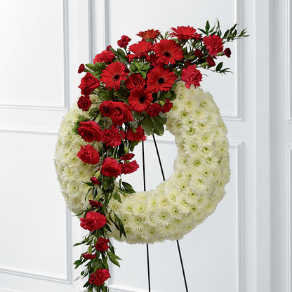 Graceful Tribute Wreath –  Floristeria Fabiana, Charlotte NC