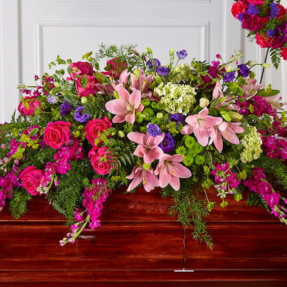 Radiant Tribute Casket Spray –  Floristeria Fabiana, Charlotte NC
