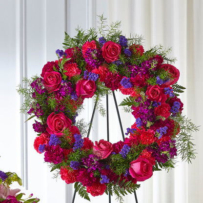 Calming Colors Wreath –  Floristeria Fabiana, Charlotte NC