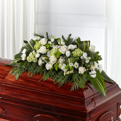 Hopeful Gesture Casket Spray –  Floristeria Fabiana, Charlotte NC