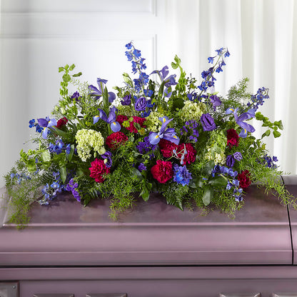 Always Treasured Casket Spray –  Floristeria Fabiana, Charlotte NC