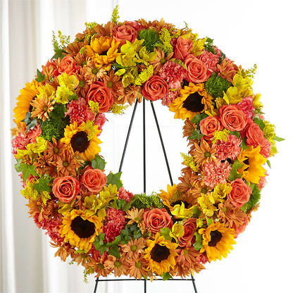 Autumnal Memories Wreath (Standard) –  Floristeria Fabiana, Charlotte NC