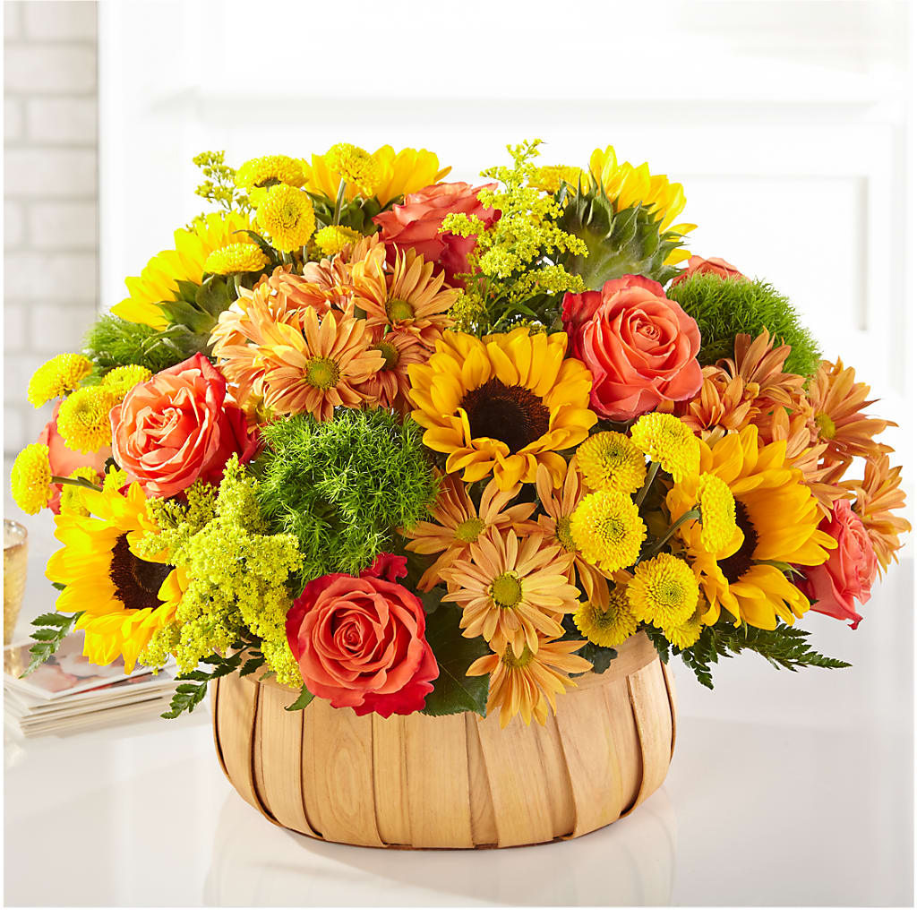 Harvest Sunflower Basket –  Floristeria Fabiana, Charlotte NC