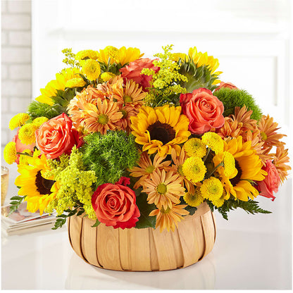 Harvest Sunflower Basket –  Floristeria Fabiana, Charlotte NC