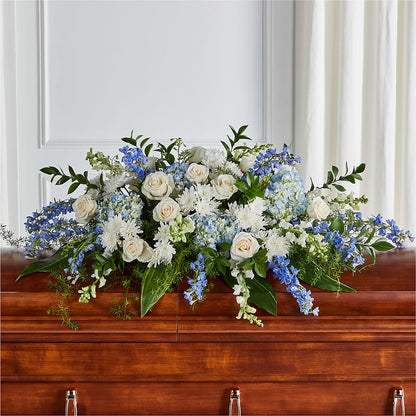 Timeless Essence Casket Spray –  Floristeria Fabiana, Charlotte NC