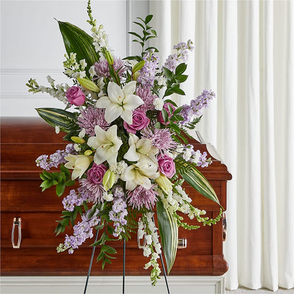 Grateful Hearts Standing Spray –  Floristeria Fabiana, Charlotte NC