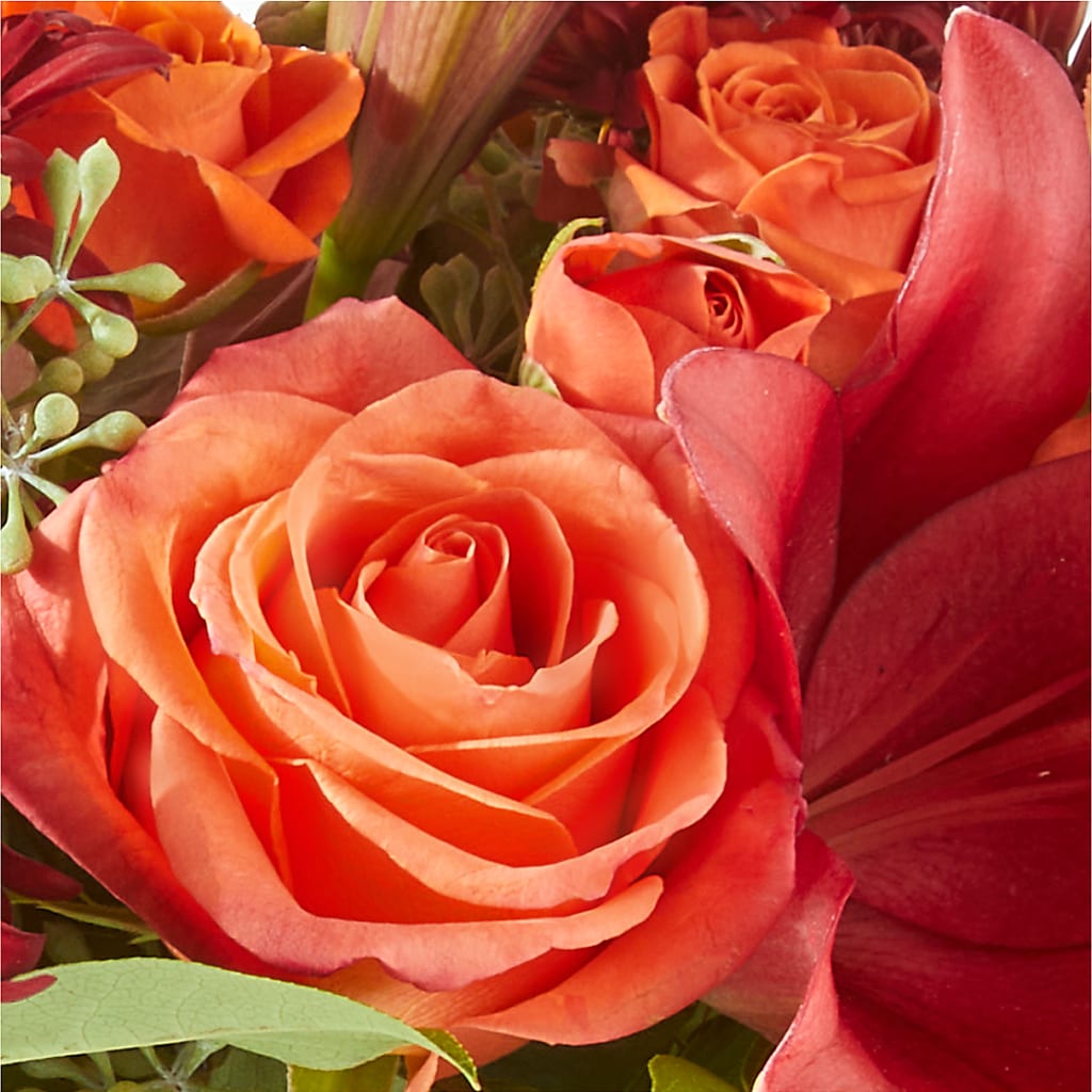 Crimson Leaves Bouquet –  Floristeria Fabiana, Charlotte NC