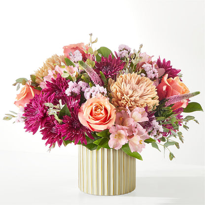Berry Cobbler Bouquet with Ivory Vase –  Floristeria Fabiana, Charlotte NC