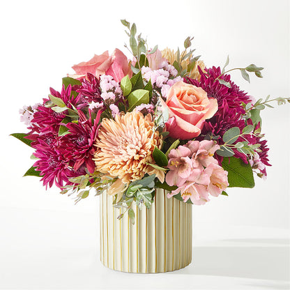 Berry Cobbler Bouquet with Ivory Vase –  Floristeria Fabiana, Charlotte NC