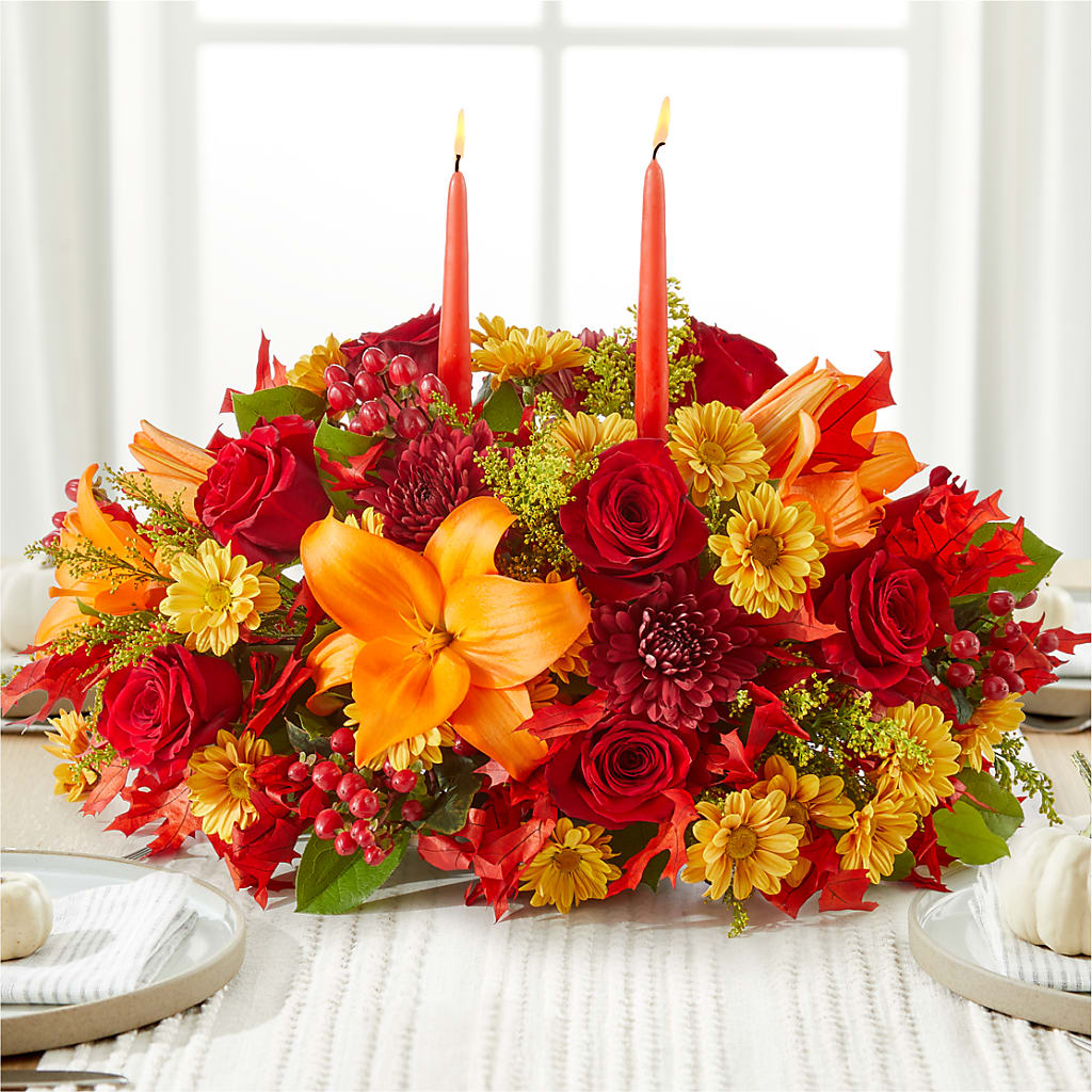 Autumn's Embrace Centerpiece –  Floristeria Fabiana, Charlotte NC