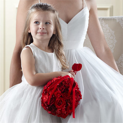 Pure at Heart Flower Girl Arrangement –  Floristeria Fabiana, Charlotte NC